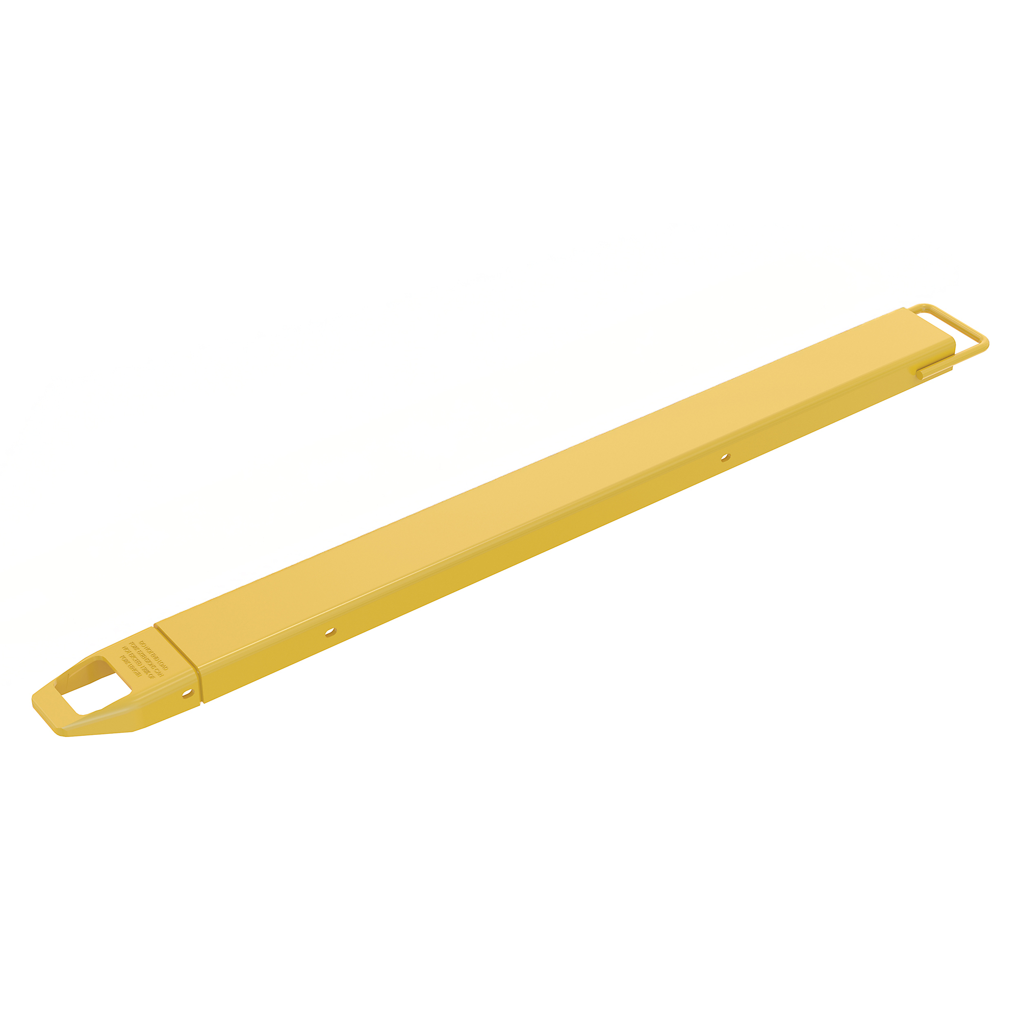 Vestil Steel Single Fork Extension — 4in. x 63in., 4000-Lb. Capacity, Yellow, Model# FE-4-63-EACH